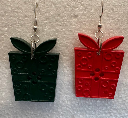 Christmas hanging Earrings mixed presents