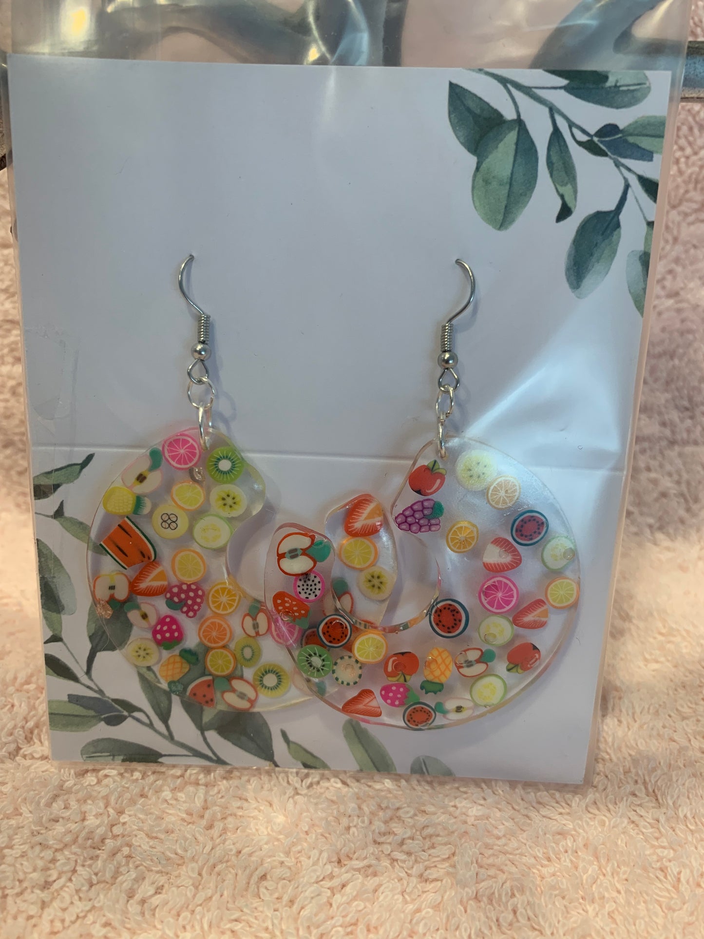 Curls of Fruit earrings