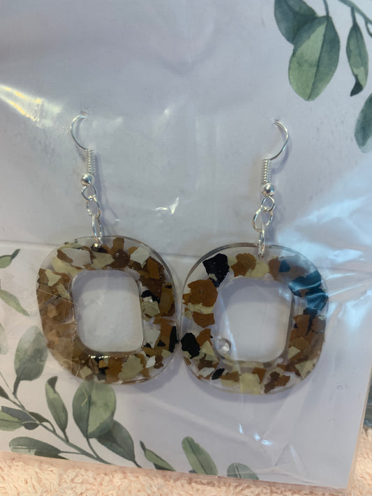 Squares of Terrazzo earrings