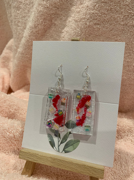 expolsion of sweets earrings