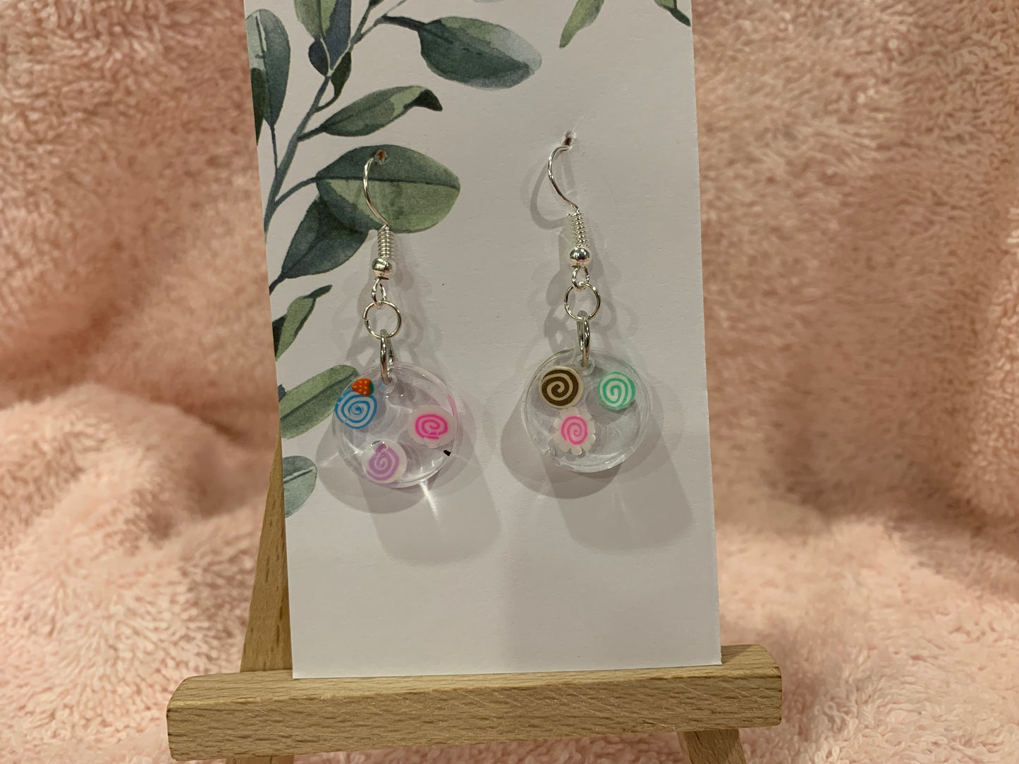 Just for the little ones earrings "Drops of Swirls"