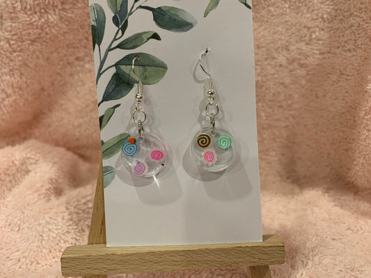 Just for the little ones earrings "Drops of Swirls"