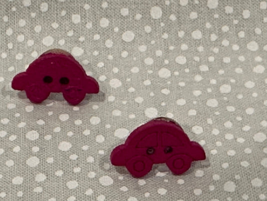 Just to cute earrings "purple voom voom cars”