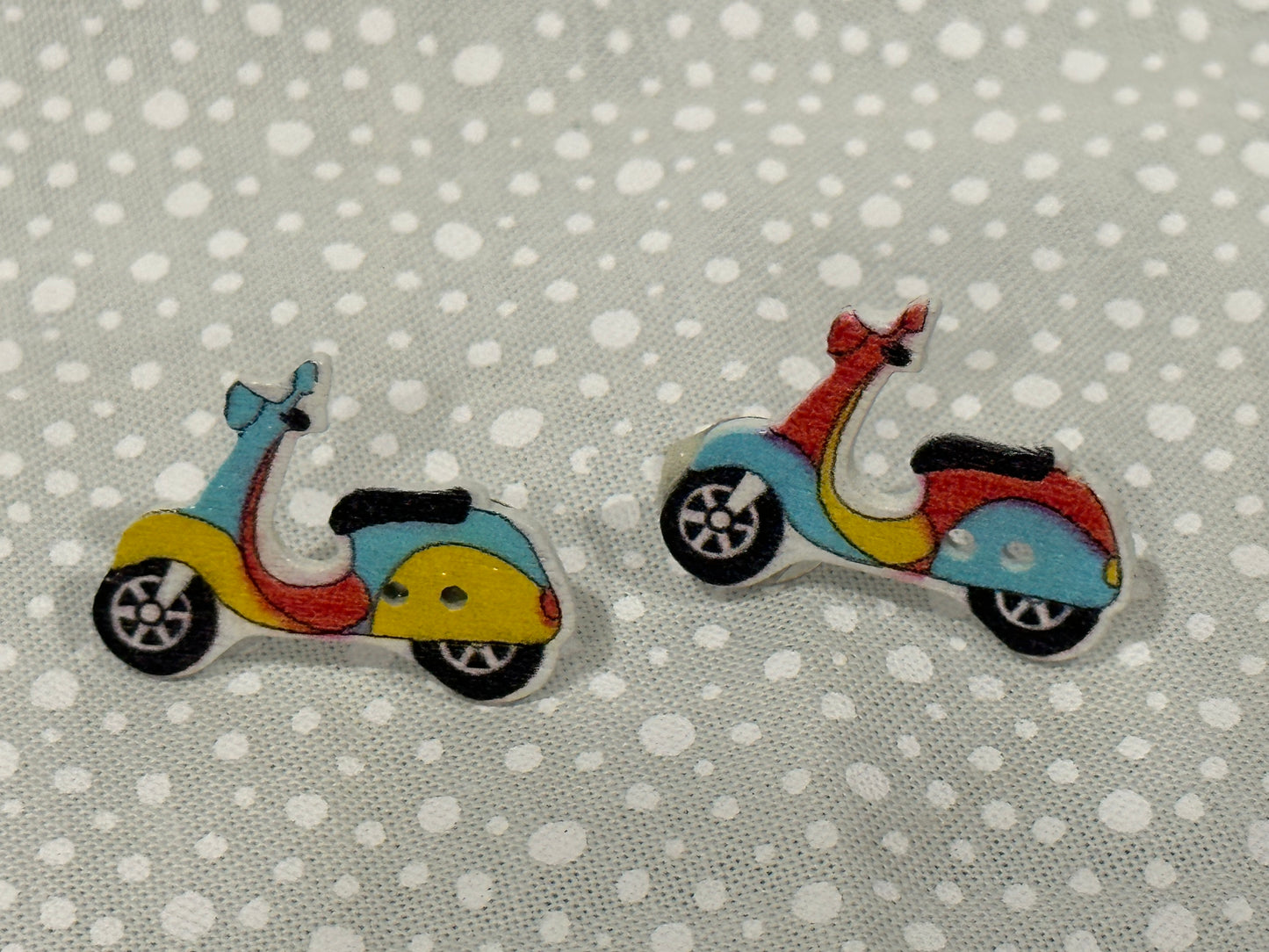 Just to cute earrings "scooters”