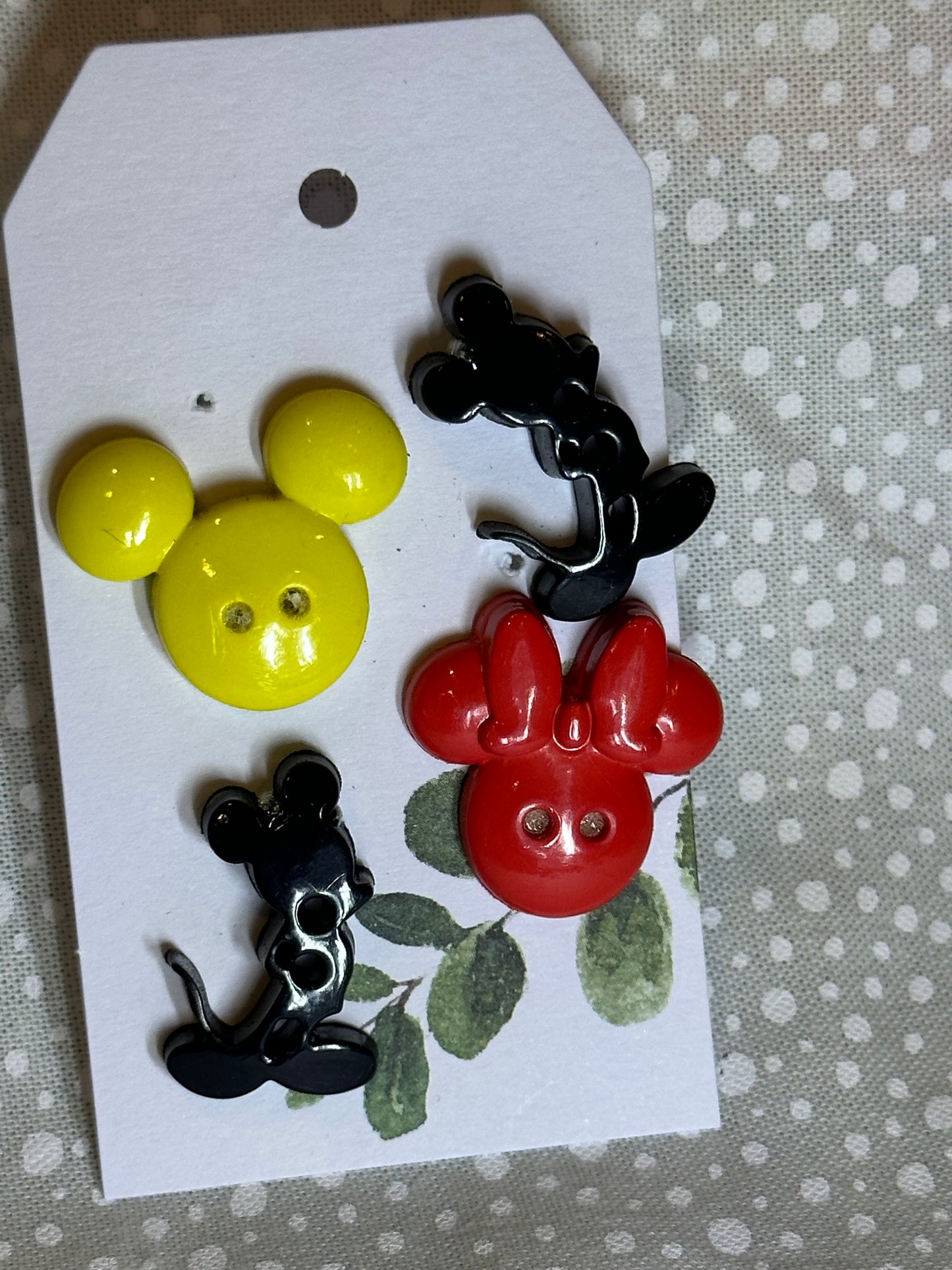 Micky Mouse lovers stud earrings