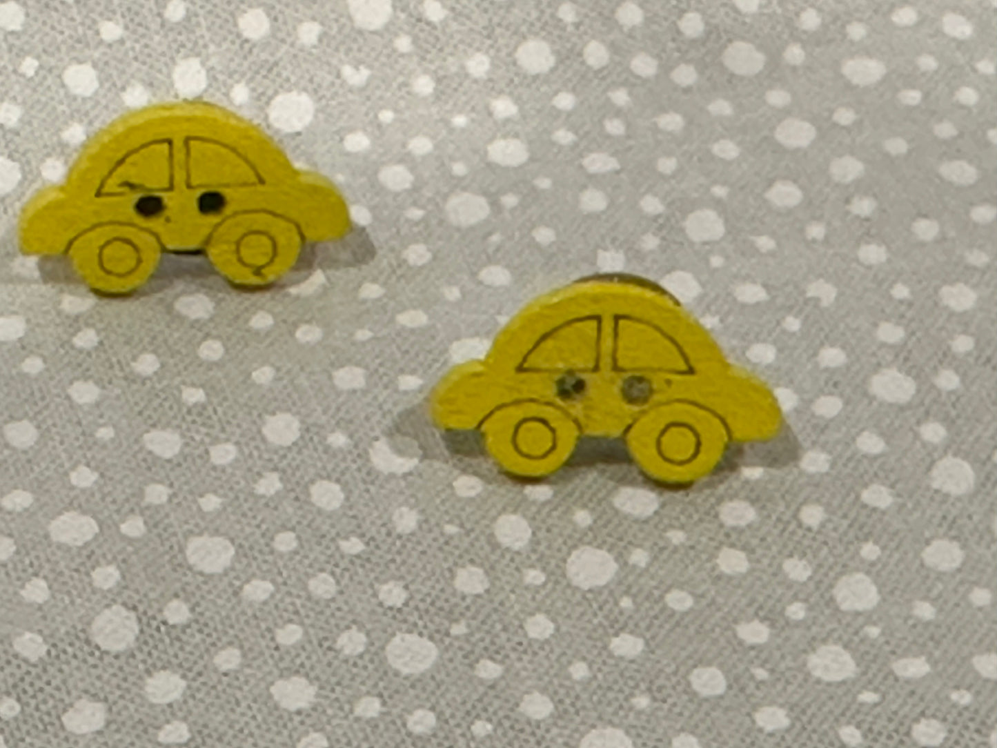 Just to cute earrings "Yellow cars”