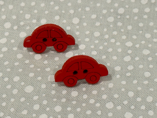 Just to cute earrings "red bug cars”